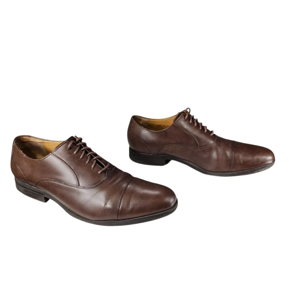 Cole Haan Grand OS Dress Shoes sz 11M Mens Brown Leather‎ Derby Oxford C20409